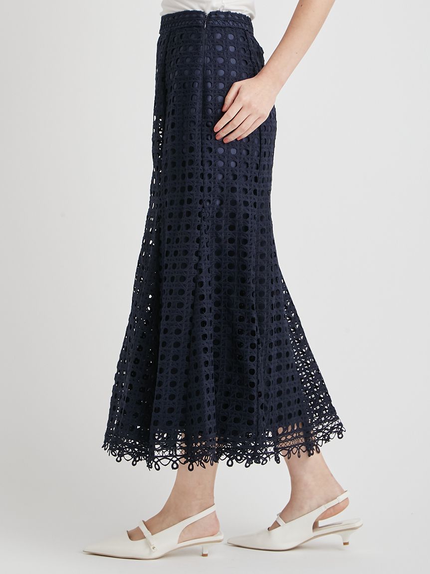 セットアップ対応】ジオメトリックパターンレーススカート(SKIRT