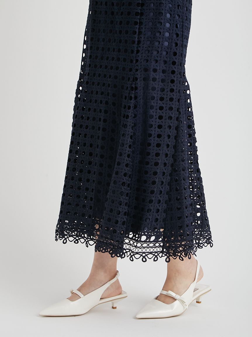 セットアップ対応】ジオメトリックパターンレーススカート(SKIRT