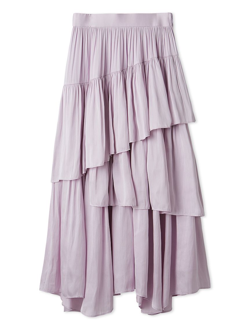 洗える】【クイックドライ】ランダムティアードスカート(SKIRT