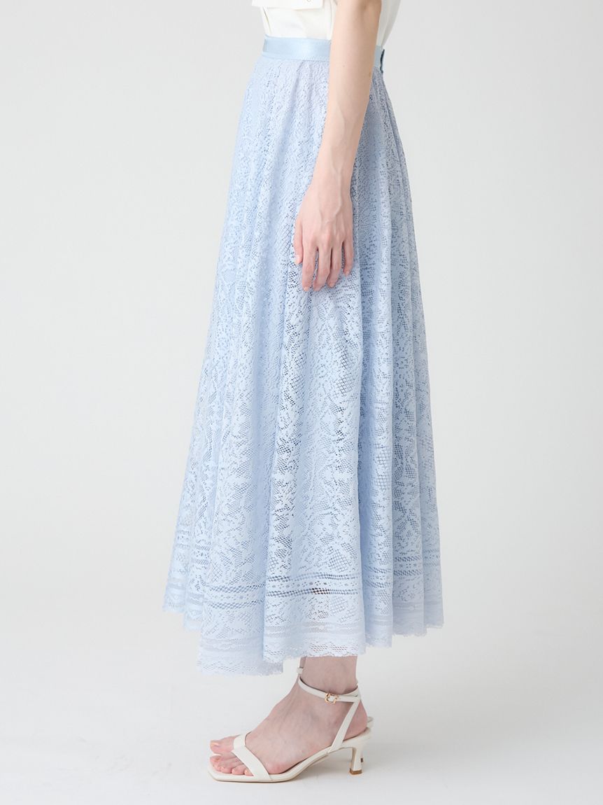 洗える】【接触冷感】サークルレーススカート(SKIRT（スカート