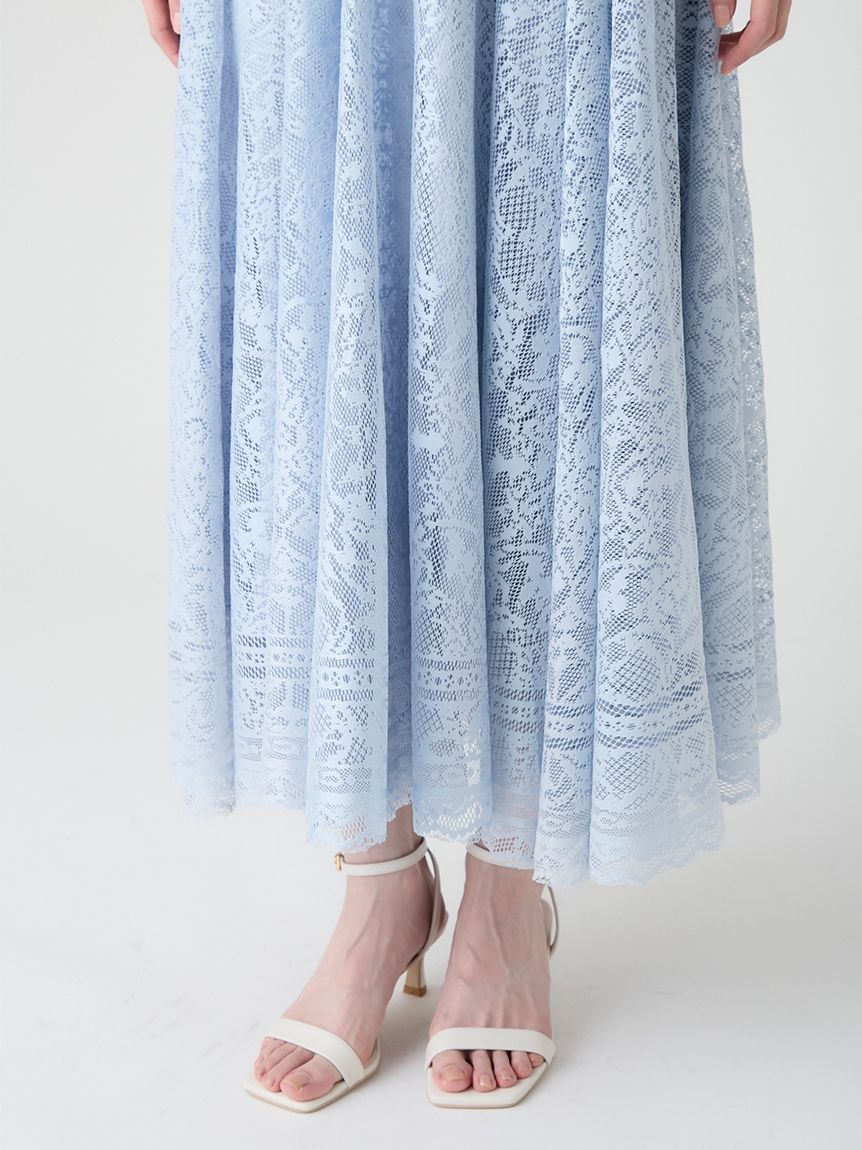 洗える】【接触冷感】サークルレーススカート(SKIRT（スカート