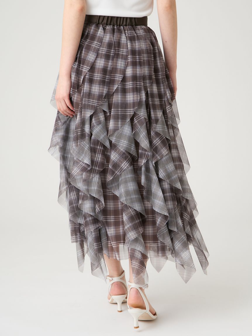 洗える】チュールラッフルスカート(SKIRT（スカート）)｜CELFORD（セル