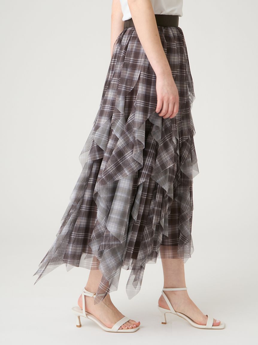 洗える】チュールラッフルスカート(SKIRT（スカート）)｜CELFORD（セル