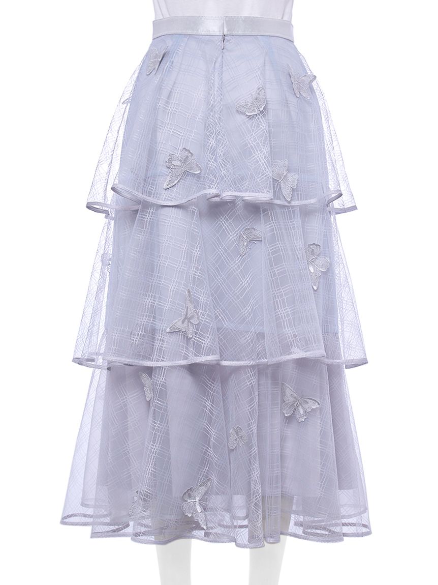 HANAE MORI×CELFORDコラボ】バタフライモチーフティアードスカート