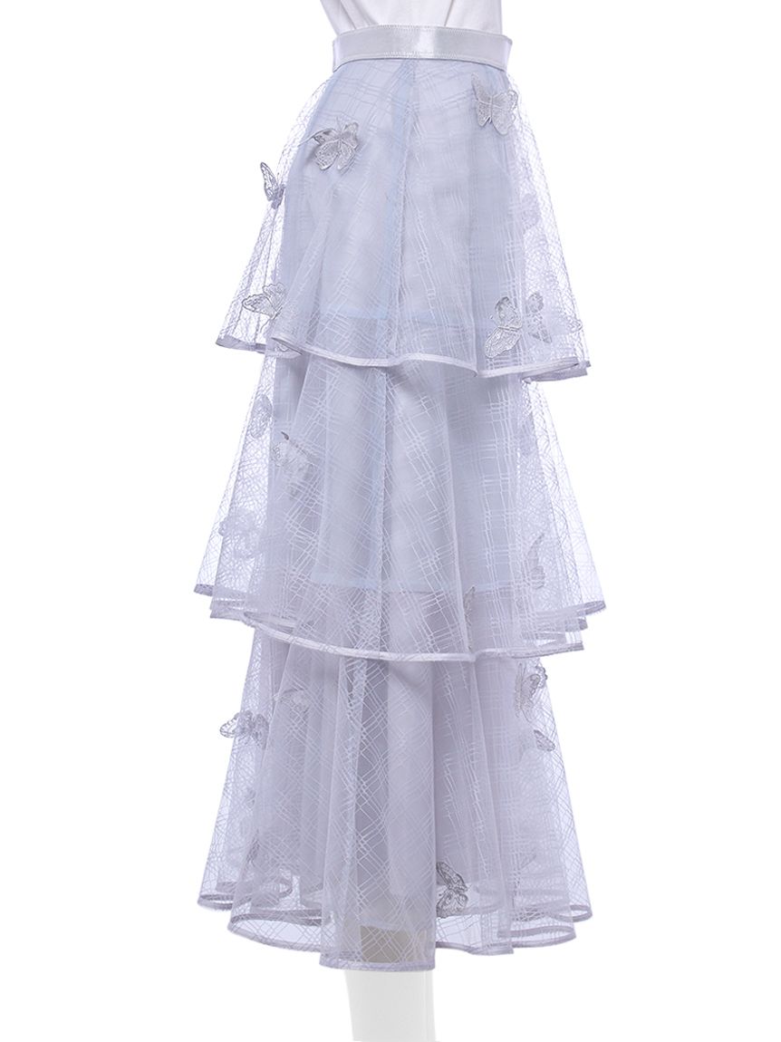 HANAE MORI×CELFORDコラボ】バタフライモチーフティアードスカート