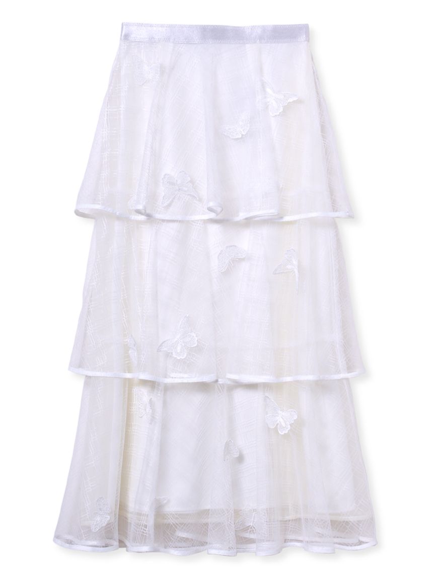 HANAE MORI×CELFORDコラボ】バタフライモチーフティアードスカート