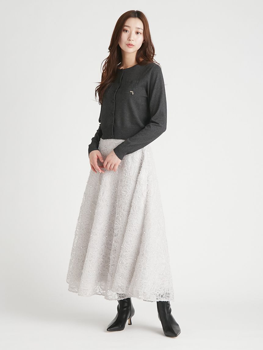 レース刺繍スカート(SKIRT（スカート）)｜CELFORD（セルフォード）の