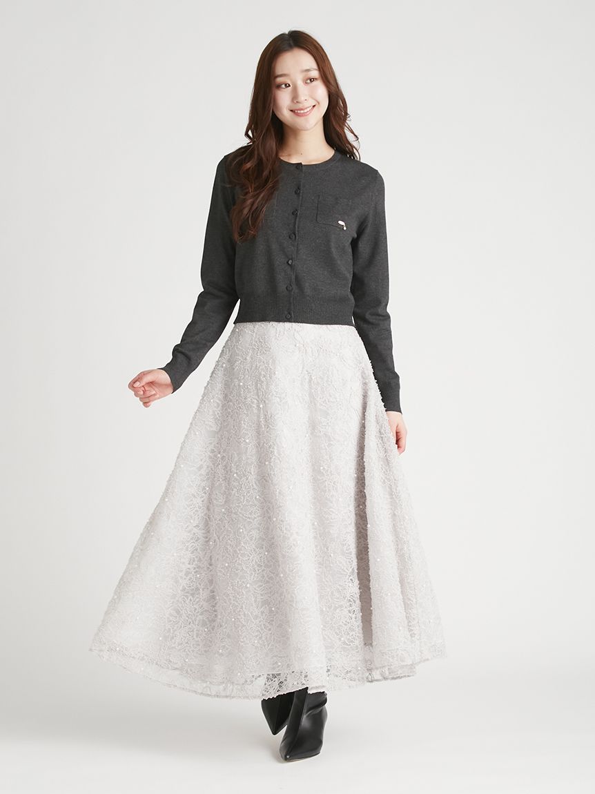 レース刺繍スカート(ロングスカート)｜SKIRT｜CELFORD（セルフォード