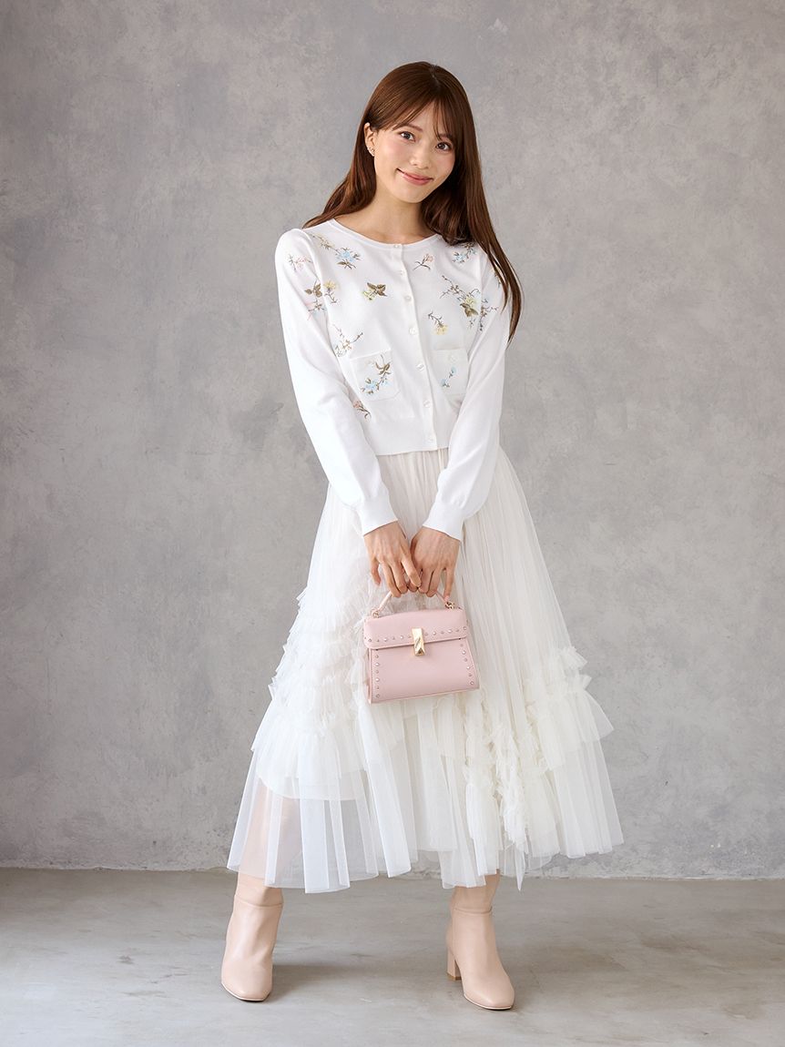 フリルチュールプリーツスカート(ロングスカート)｜SKIRT｜CELFORD