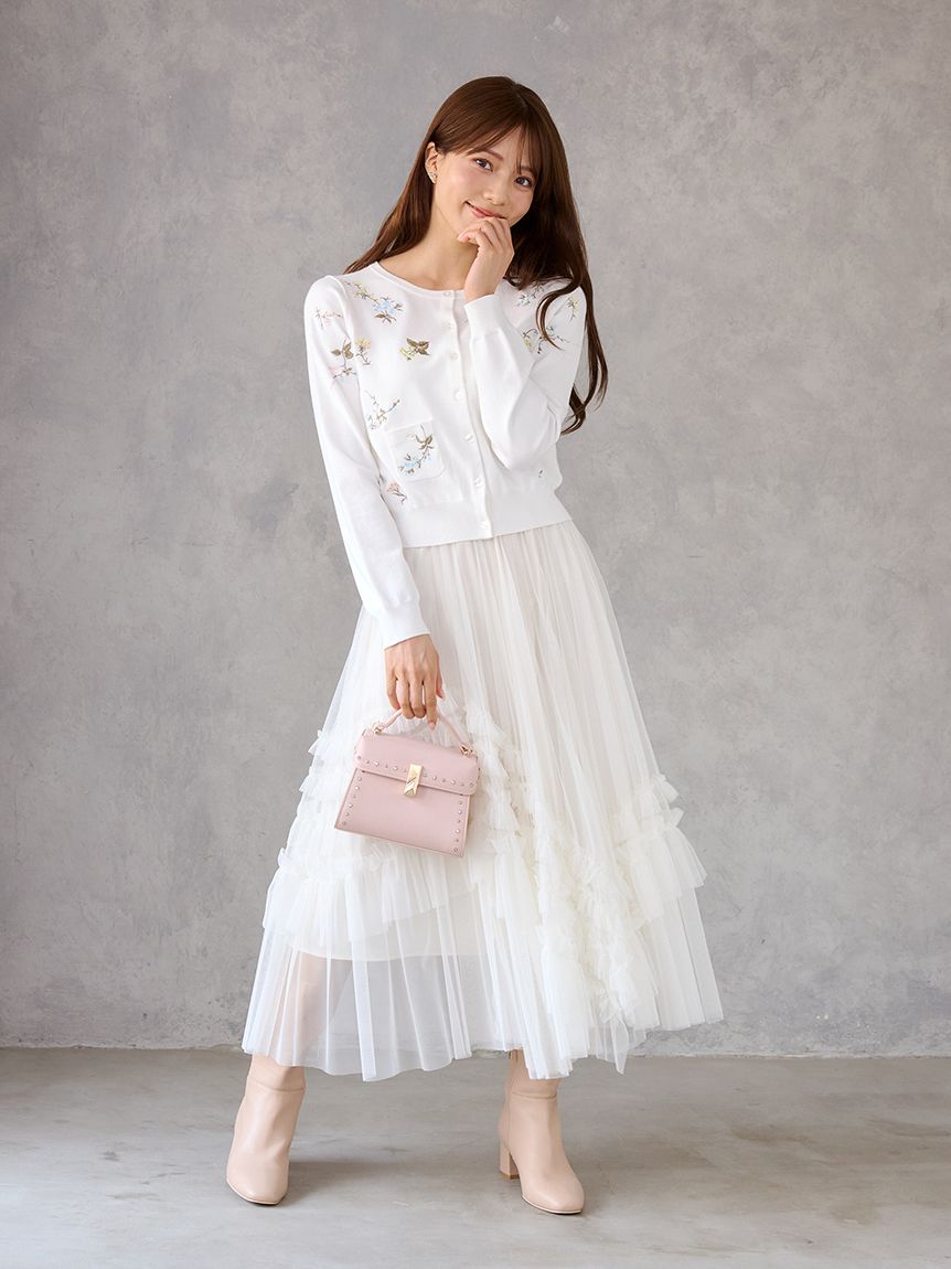 フリルチュールプリーツスカート(ロングスカート)｜SKIRT｜CELFORD