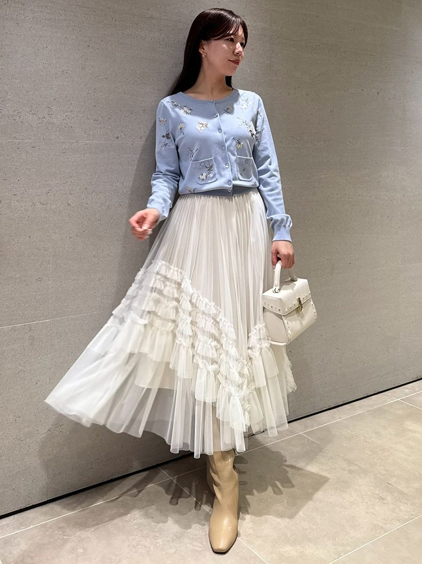 フリルチュールプリーツスカート(SKIRT（スカート）)｜CELFORD（セル