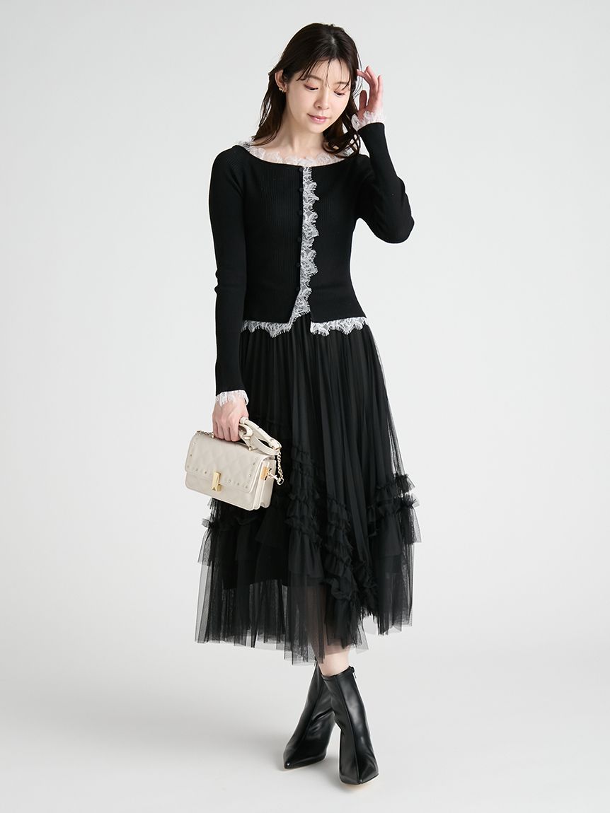 フリルチュールプリーツスカート(SKIRT（スカート）)｜CELFORD（セル