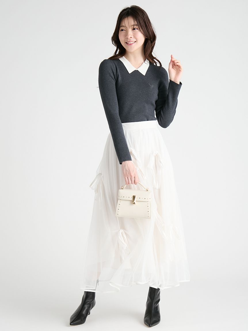 リボンチュールスカート(ロングスカート)｜SKIRT｜CELFORD（セル