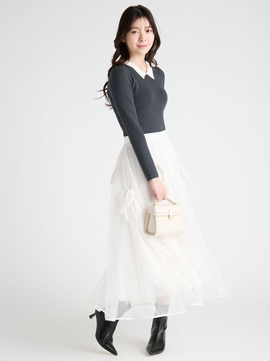 リボンチュールスカート(SKIRT（スカート）)｜CELFORD（セルフォード
