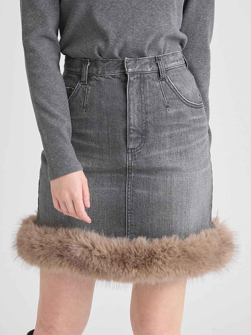 エコファートリムデニムスカート(ミニスカート)｜SKIRT｜CELFORD（セル