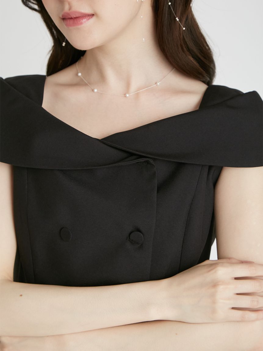 HANAE MORI×CELFORDコラボ】 オフショルダージレ(ジレ)｜OUTER