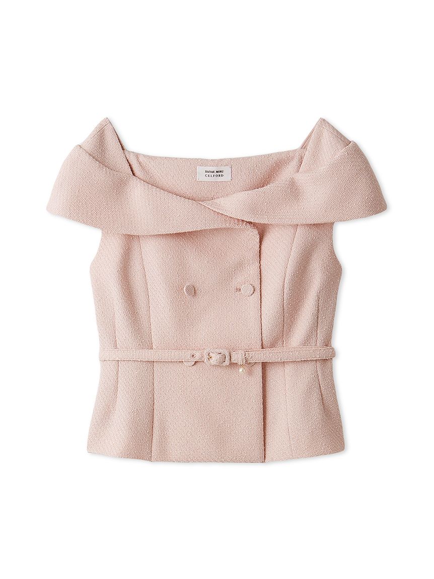 コバヤシ(◍•ᴗ•◍)✧*。 HANAE MORI×CELFORDコラボ CELFORD｜【HANAE MORI×CELFORDコラボ】 オフショルダージレ
