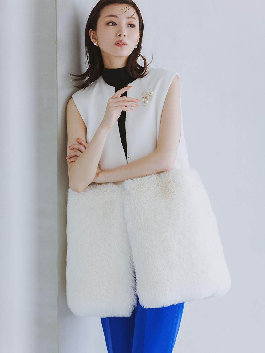HANAE MORI×CELFORDコラボ】シグネチャーロゴパールイヤリング