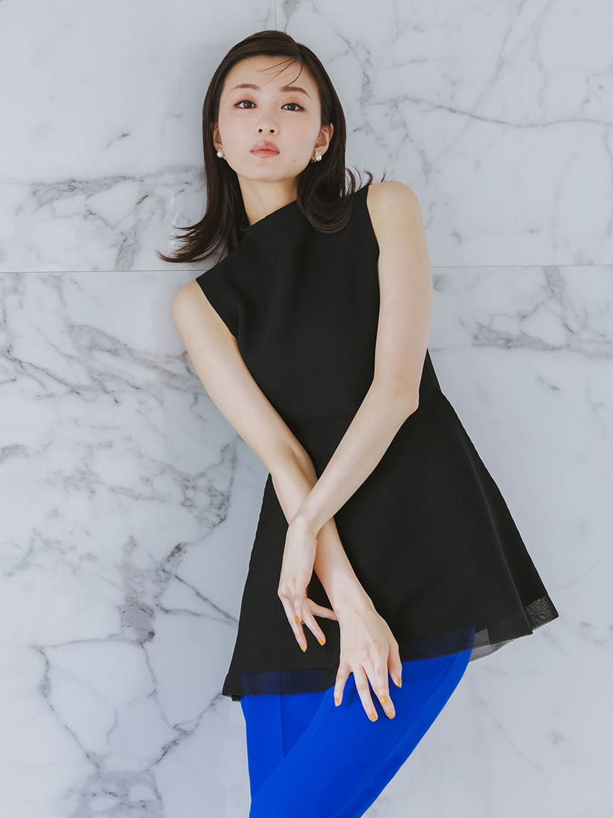 HANAE MORI×CELFORDコラボ】 ファー付きハンドバッグ