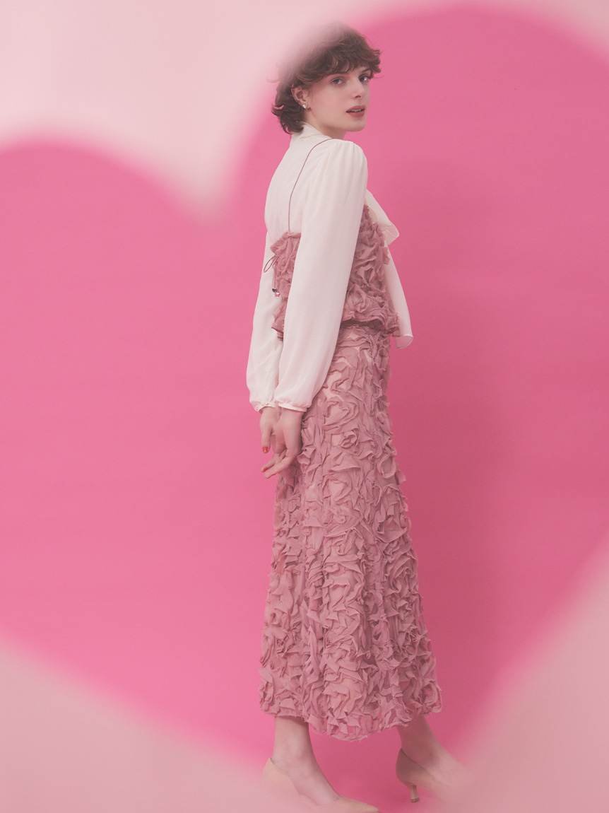 HANAE MORI×CELFORDコラボ】 アーカイブハートイヤリング(ピアス