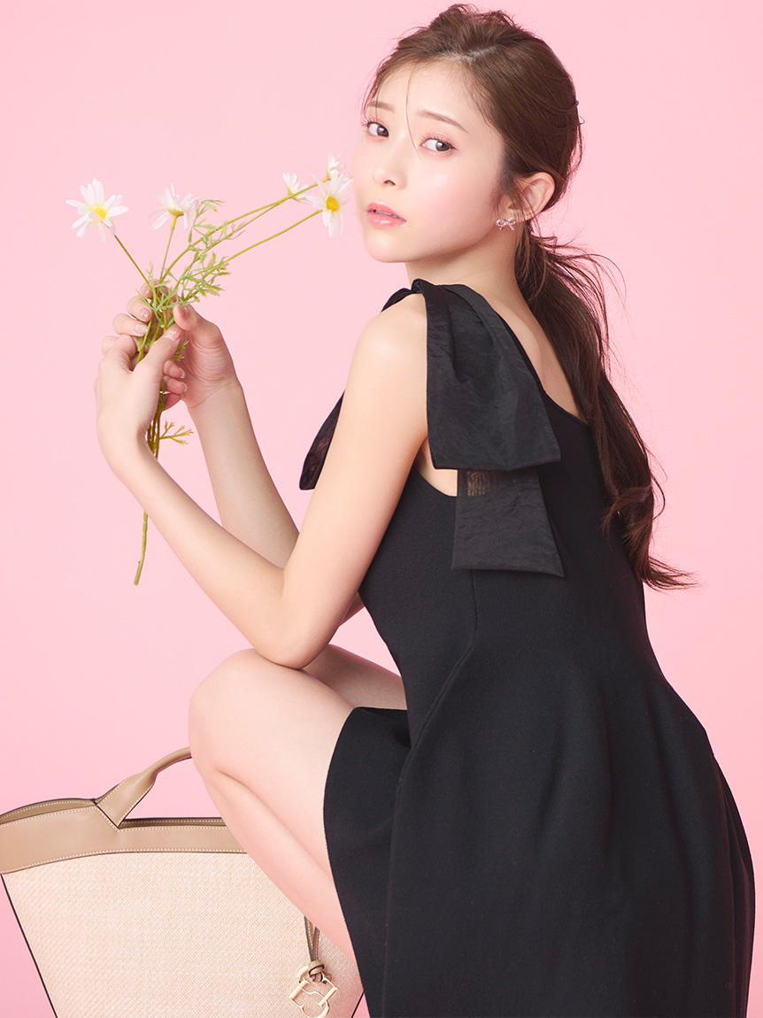 サイドビジューリボンピアス(ピアス・イヤリング)｜ACCESSORIES