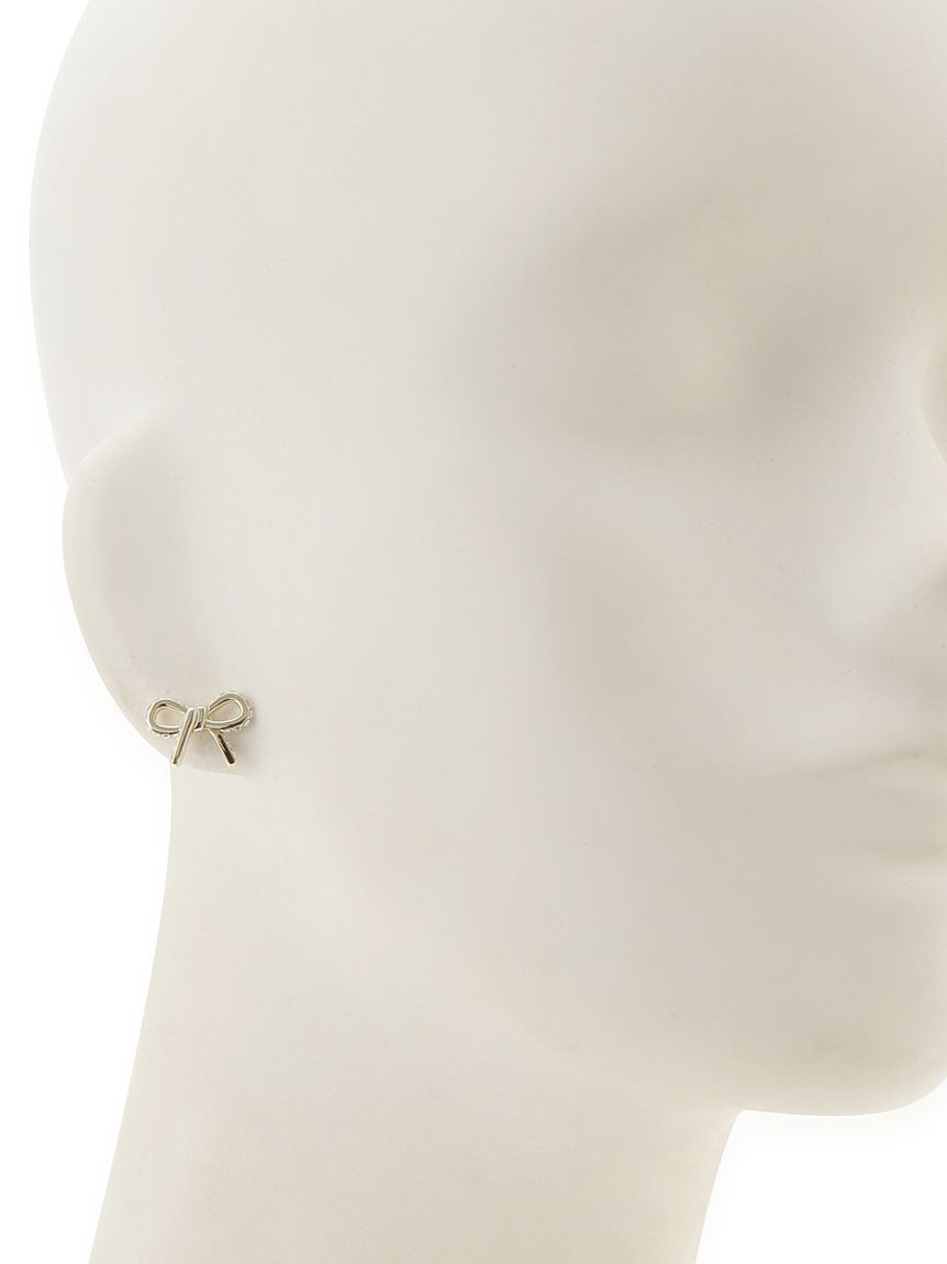 サイドビジューリボンピアス(ピアス・イヤリング)｜ACCESSORIES