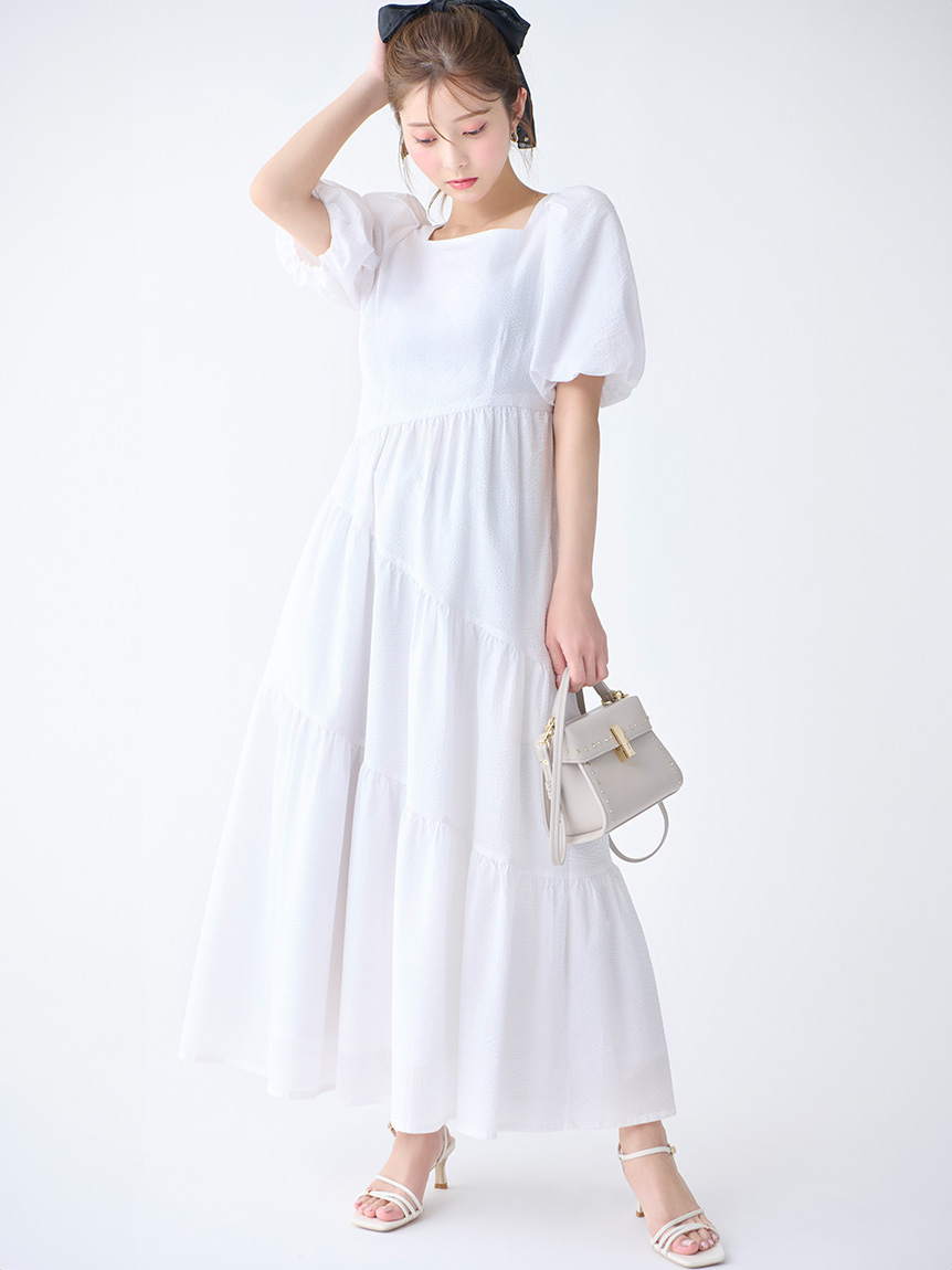 ビジューハートフープピアス(ピアス・イヤリング)｜ACCESSORIES