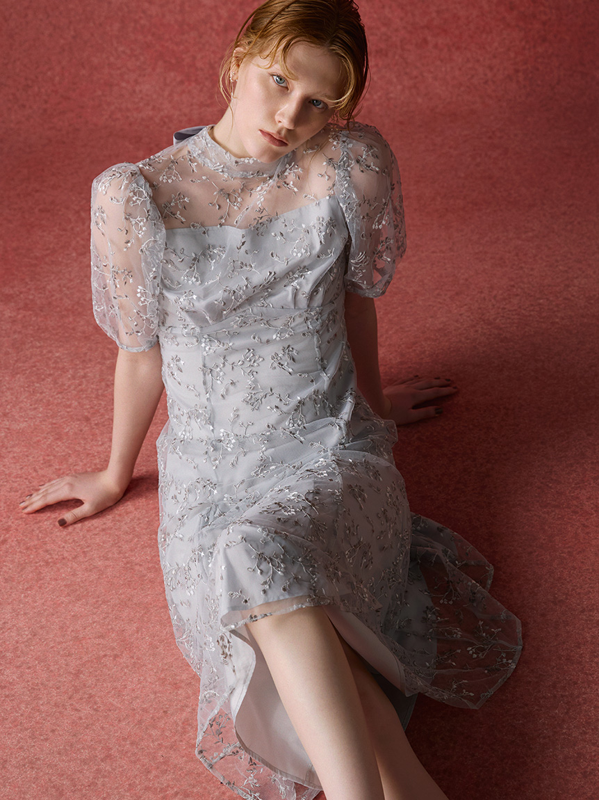 ナリセルグレース♡ HANAE MORI×CELFORDコラボ】シグネチャーロゴパールイヤリング