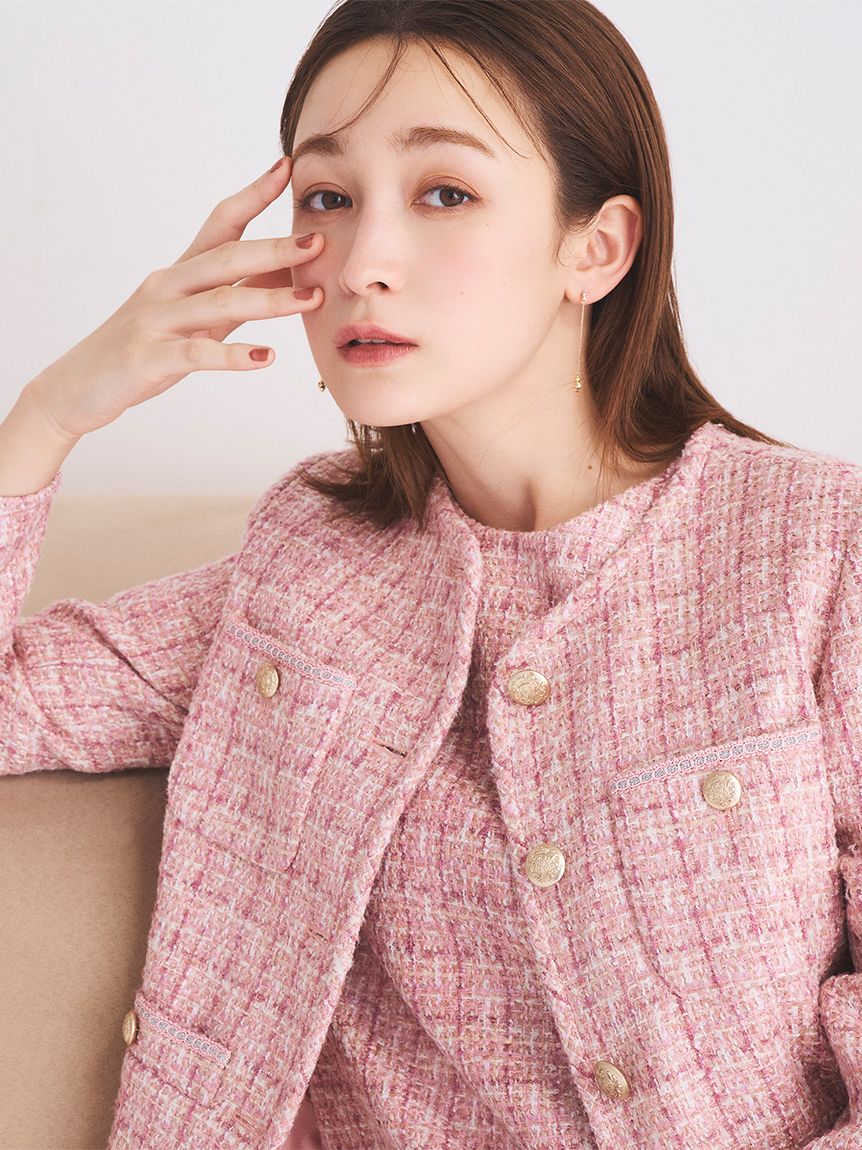 ★LUCE&ME★18k ptit ダイヤ ロングピアス ハート ダイヤモンドロングピアス YG【受注生産品】 – JaMais