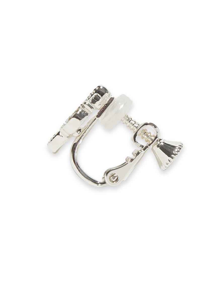 カリグラフィーロゴビジューイヤリング(ピアス・イヤリング