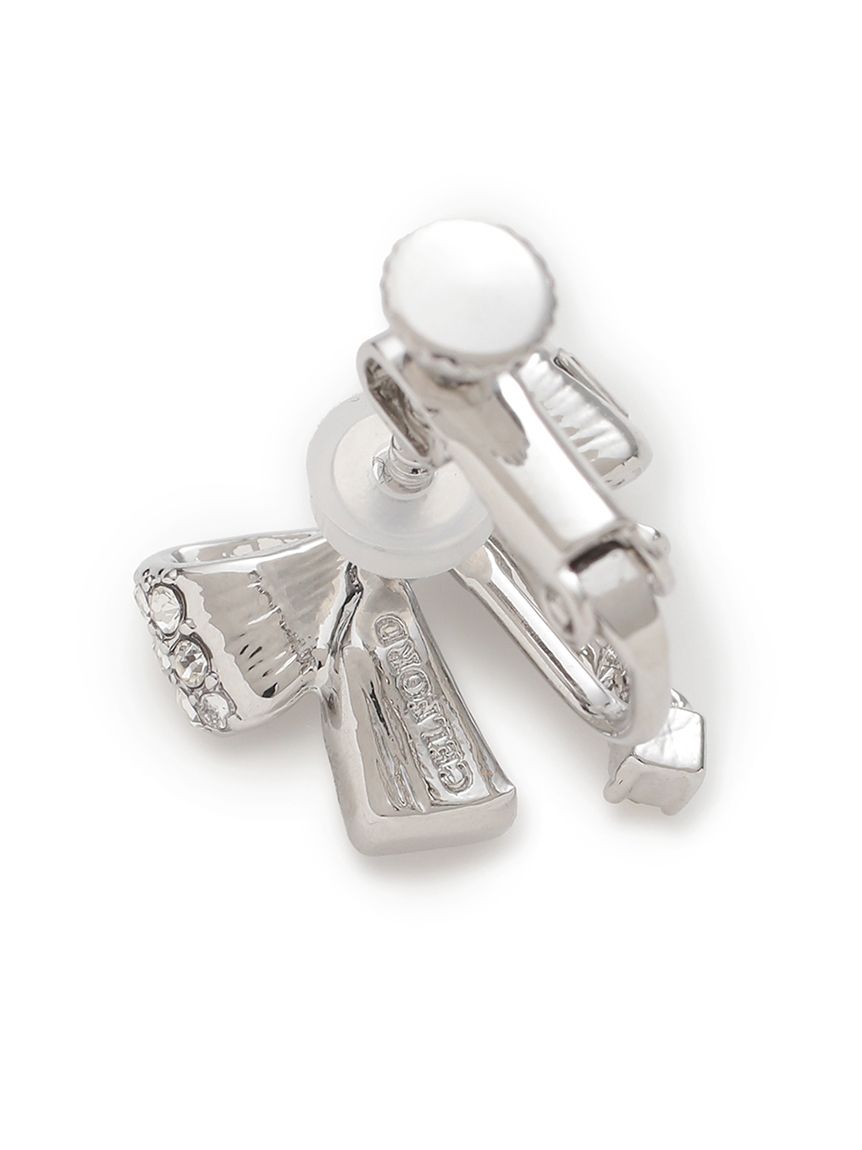 ビジューリボンイヤリング(ピアス・イヤリング)｜ACCESSORIES