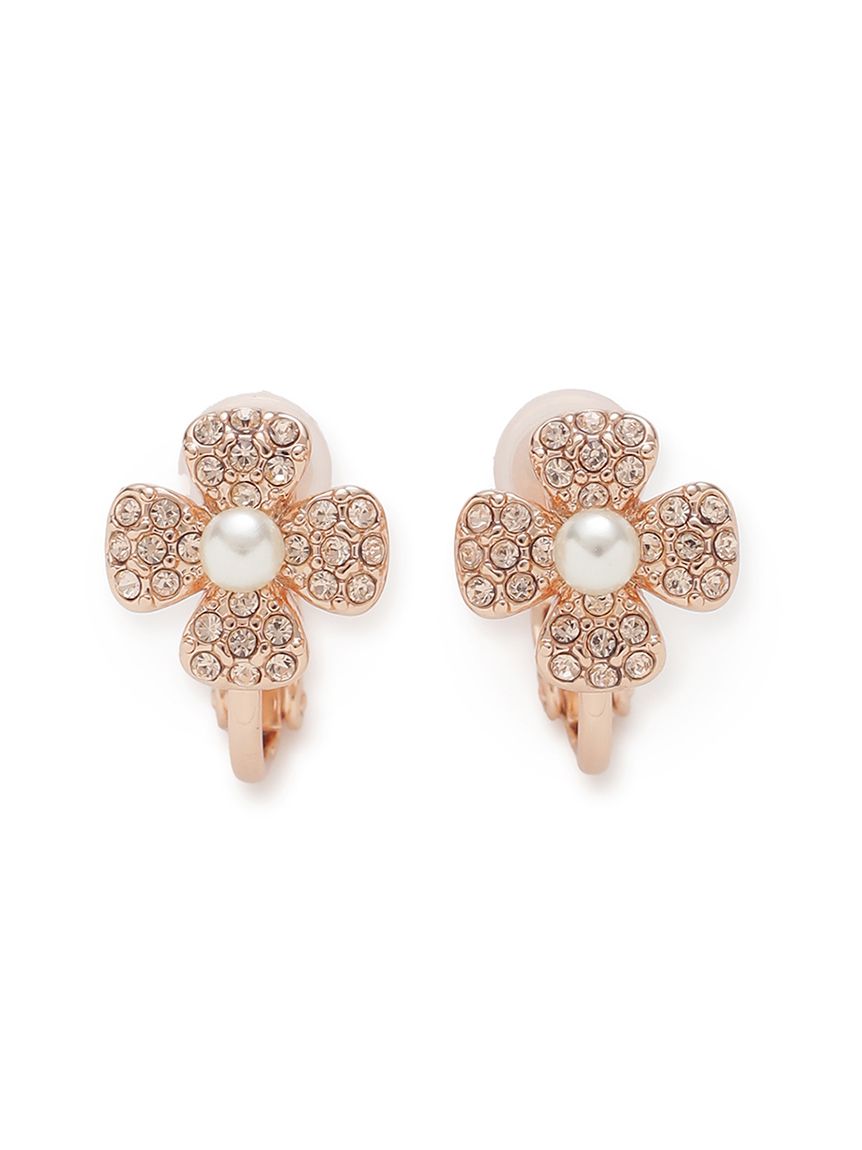 フラワービジューPetitイヤリング(ピアス・イヤリング