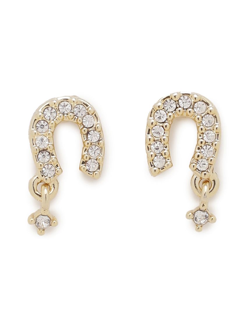 ラッキーホースシュービジューピアス(ピアス・イヤリング