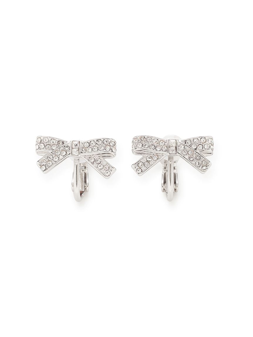 リボンビジューイヤリング(ピアス・イヤリング)｜ACCESSORIES