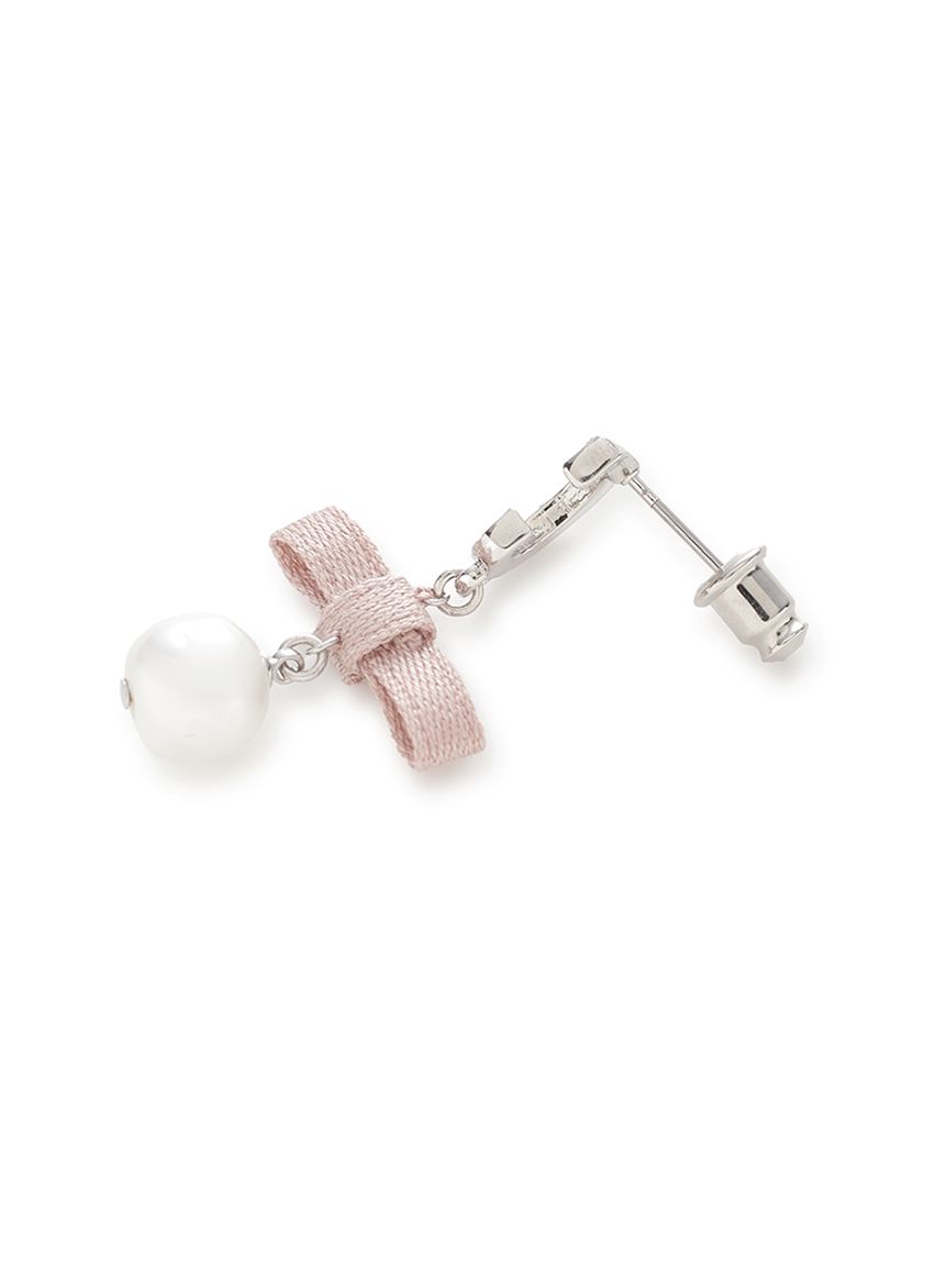 Cロゴガラスパールリボンピアス(ピアス・イヤリング)｜ACCESSORIES