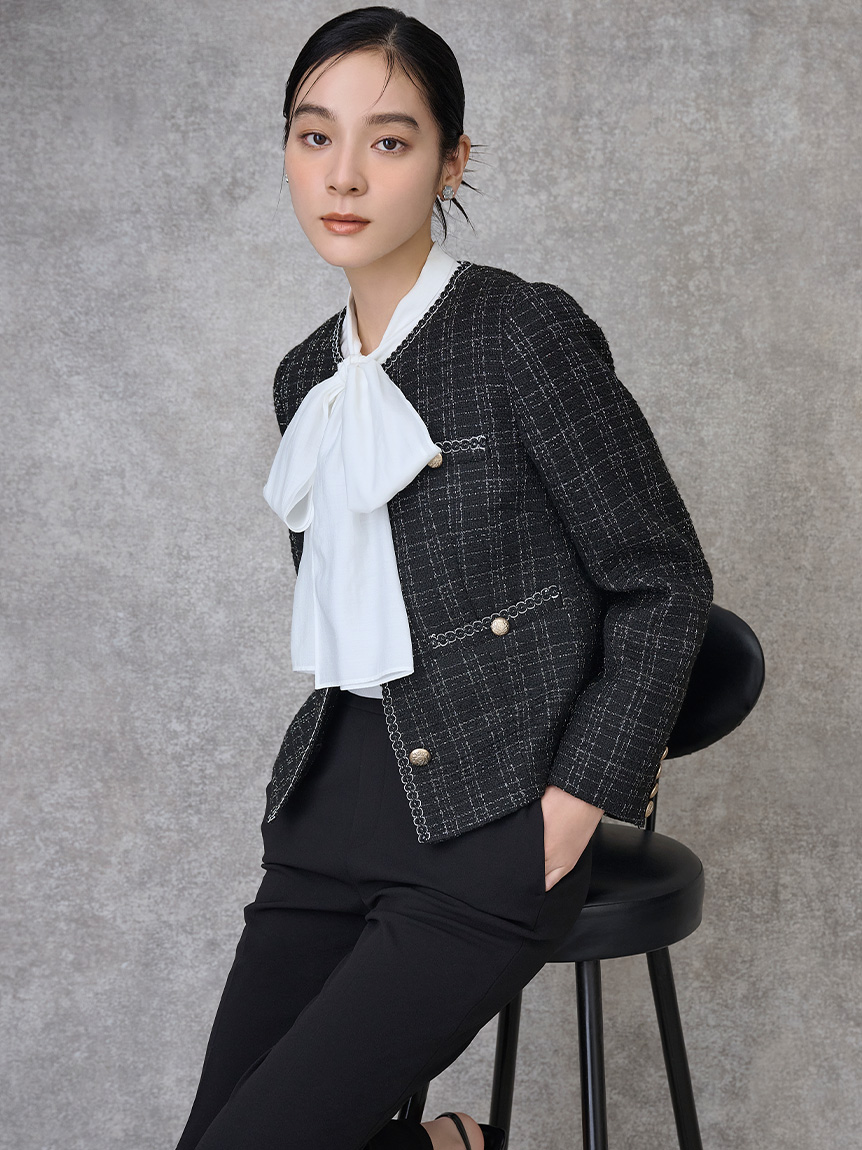 白蝶貝クローバーイヤリング(ピアス・イヤリング)｜ACCESSORIES