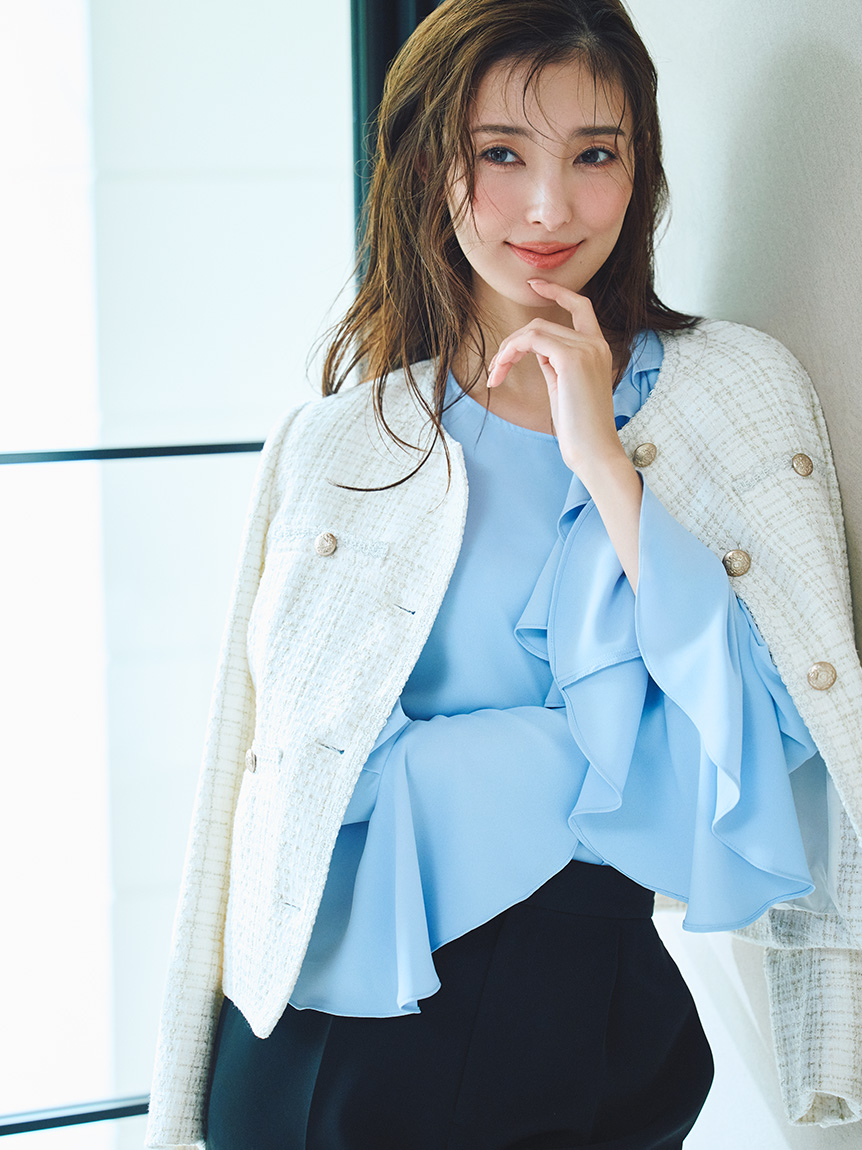 白蝶貝クローバーイヤリング(ピアス・イヤリング)｜ACCESSORIES