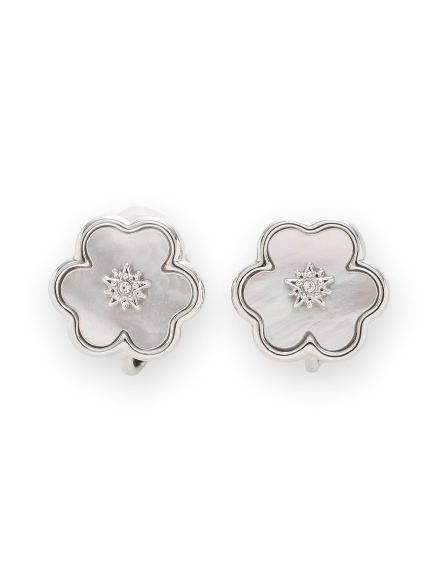 白蝶貝クローバーイヤリング(ピアス・イヤリング)｜ACCESSORIES