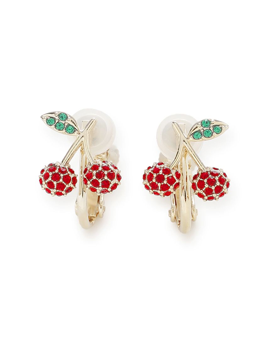 ビジューチェリーイヤリング(ピアス・イヤリング)｜ACCESSORIES