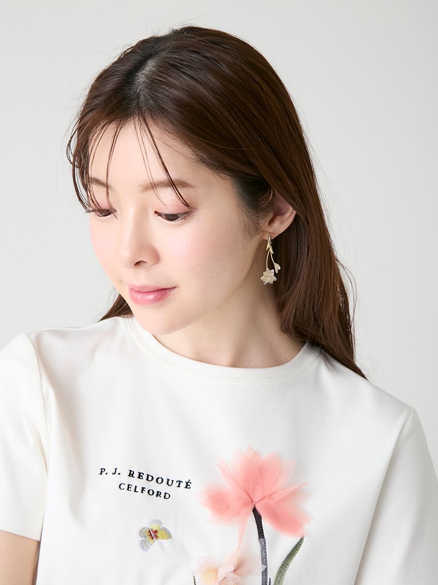 CELFORD×P.J. REDOUTEコラボ】フラワーピアス(ピアス・イヤリング
