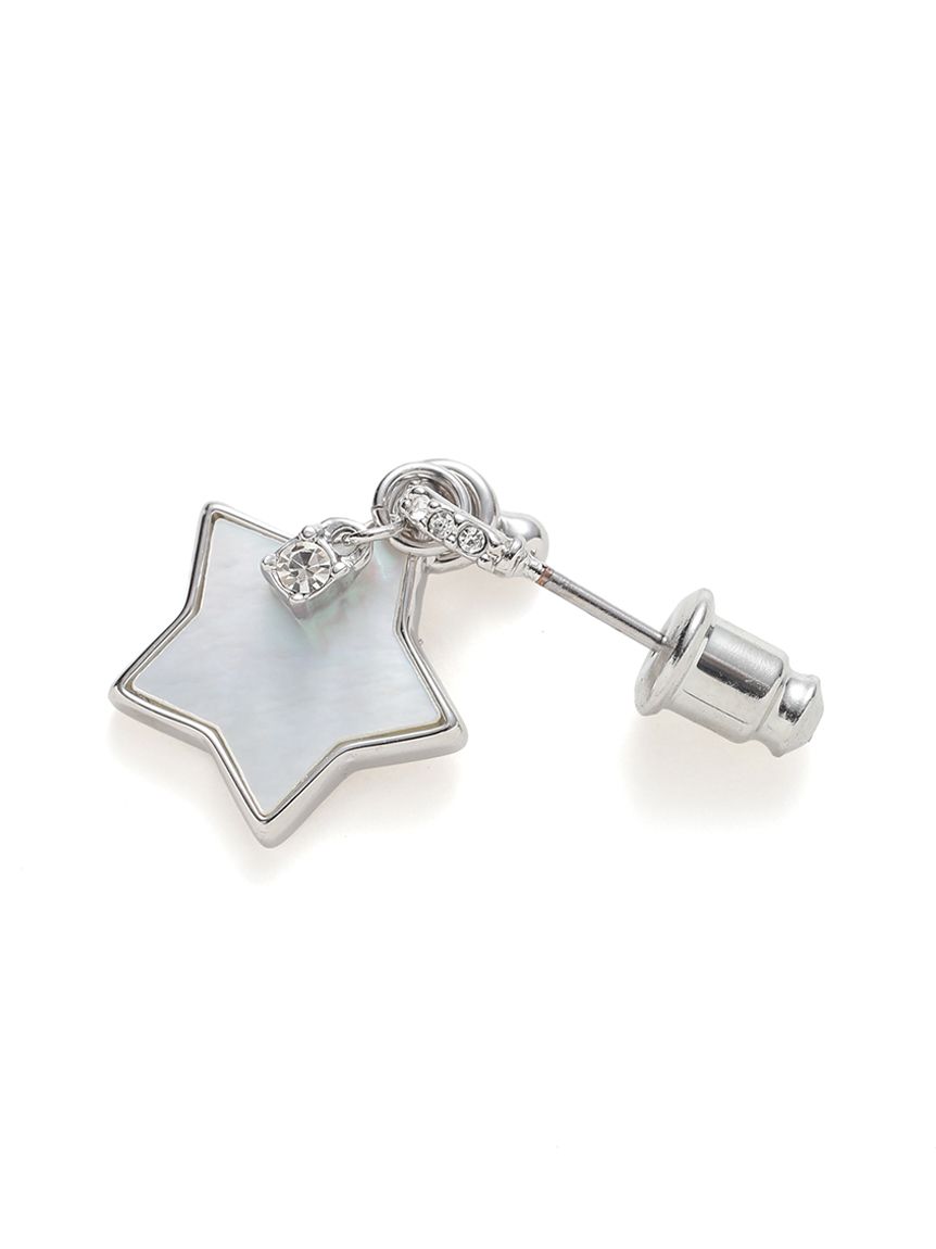 ムーン＆スター白蝶貝スイングピアス(ピアス・イヤリング)｜ACCESSORY