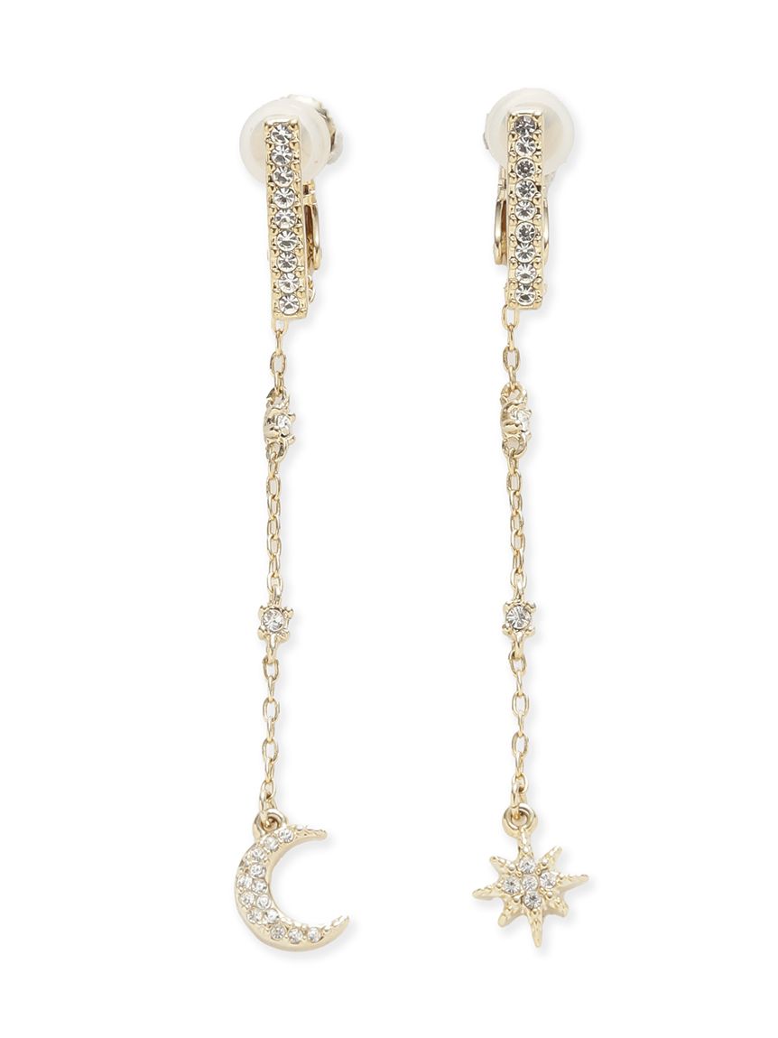 ムーン&スタースイングイヤリング(ピアス・イヤリング)｜ACCESSORY