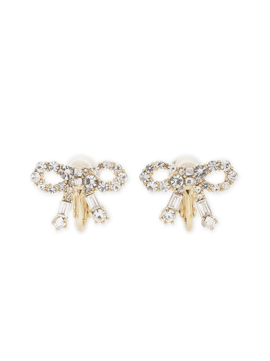 リボンビジューイヤリング(ピアス・イヤリング)｜ACCESSORY｜CELFORD