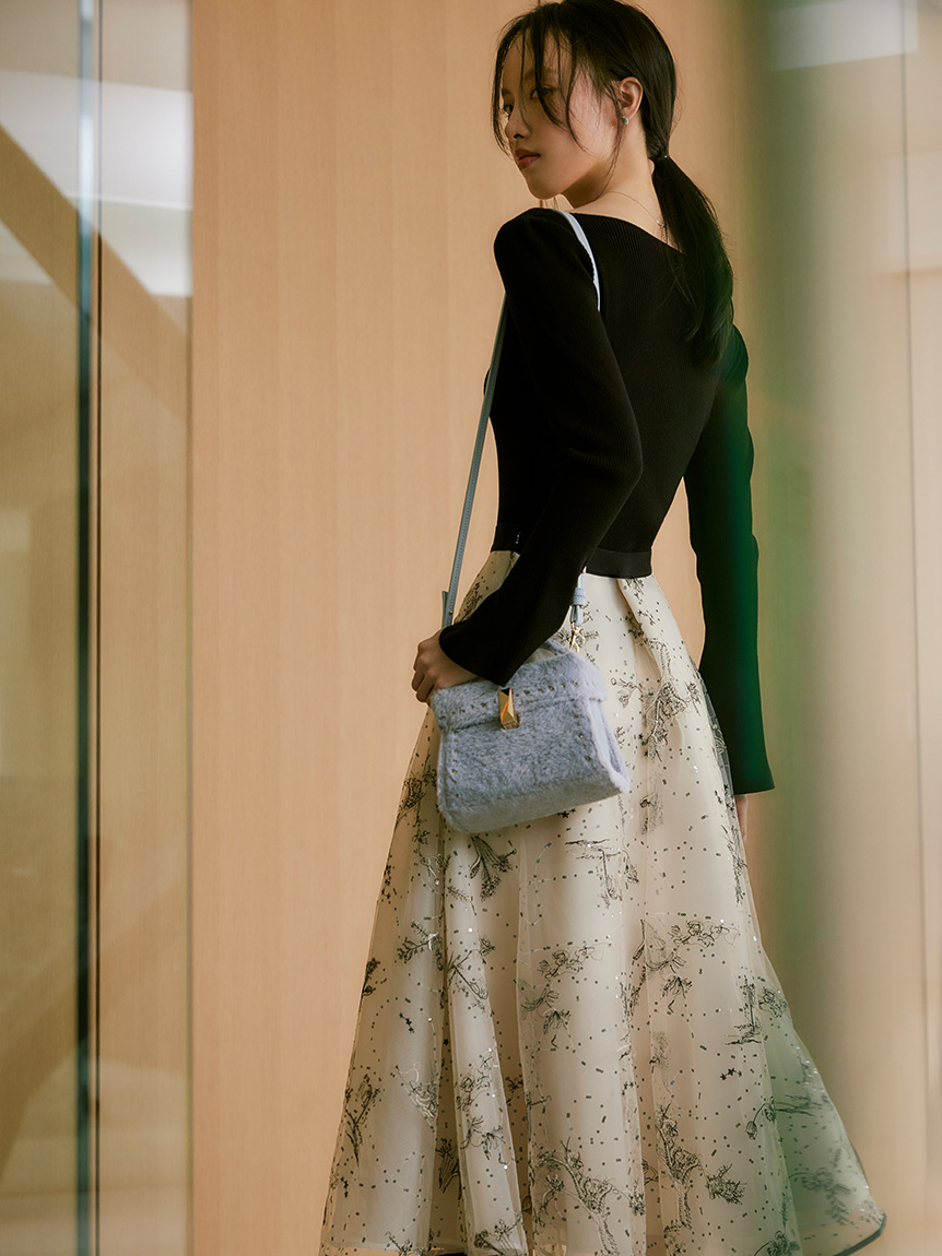 リュタン】ビジュースタッズファーポシェット(ポシェット)｜BAGS  