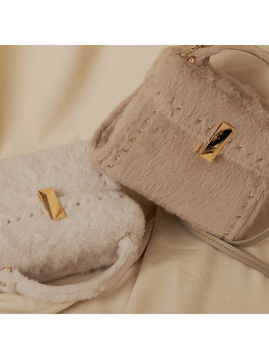 リュタン】ビジュースタッズファーポシェット(ポシェット)｜BAGS