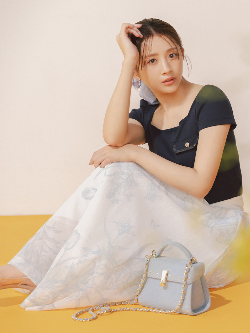リュタン】ビジュースタッズデニムポシェット(ポシェット)|BAGS リュタン】ビジュースタッズデニムポシェット(ポシェット)|BAGS