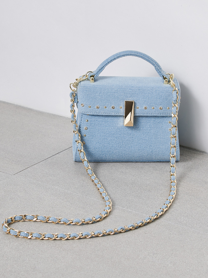 リュタン】ビジュースタッズデニムポシェット(ポシェット)｜BAGS