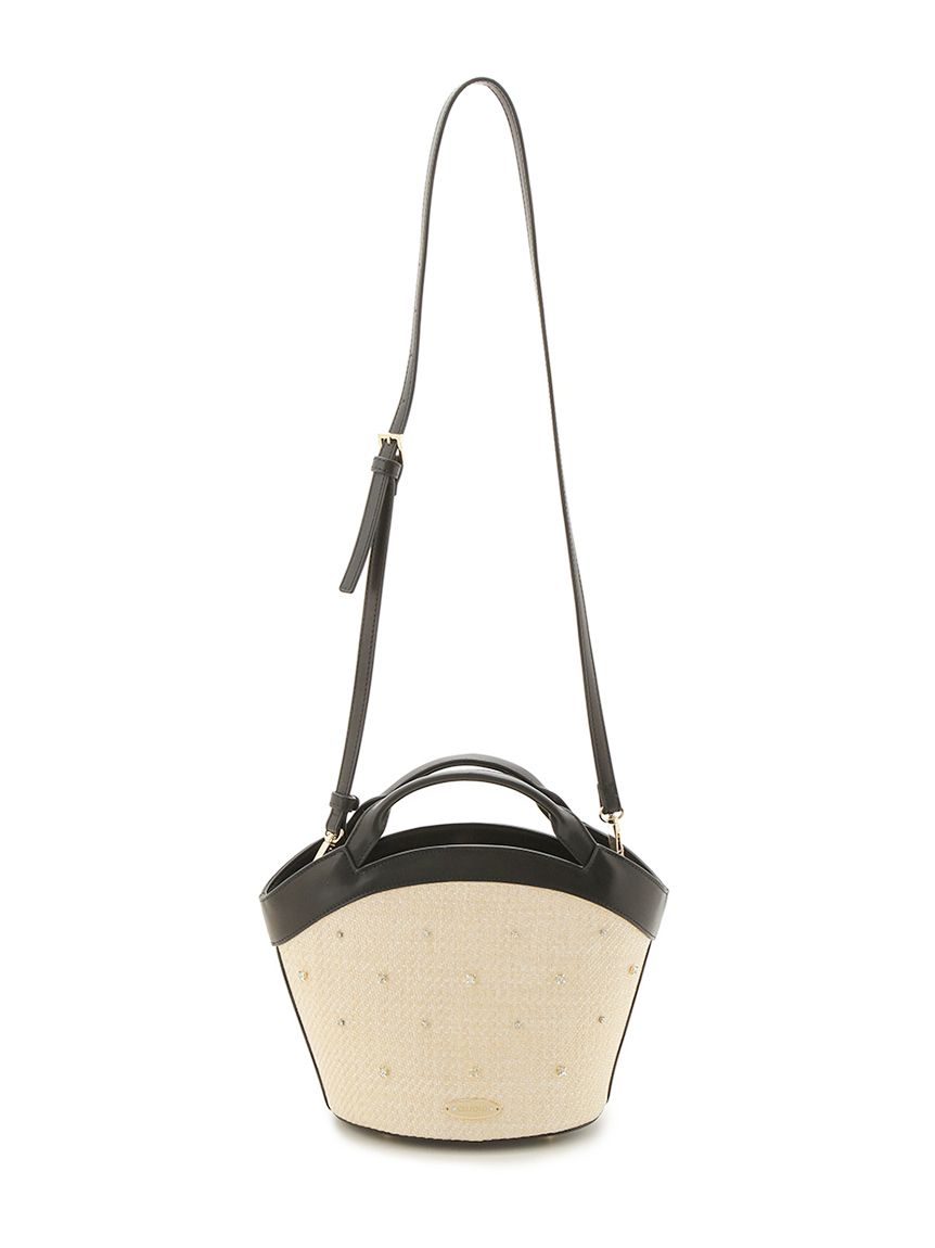 CELFORD（セルフォード）ビジューバスケットバッグ（S）ブラック ビジューバスケットバッグ（S）(ハンドバッグ)｜BAGS（バッグ