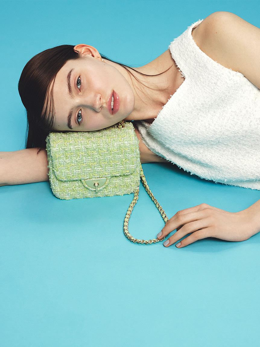 サマーツイードショルダーバッグ(ハンドバッグ)｜BAGS（バッグ