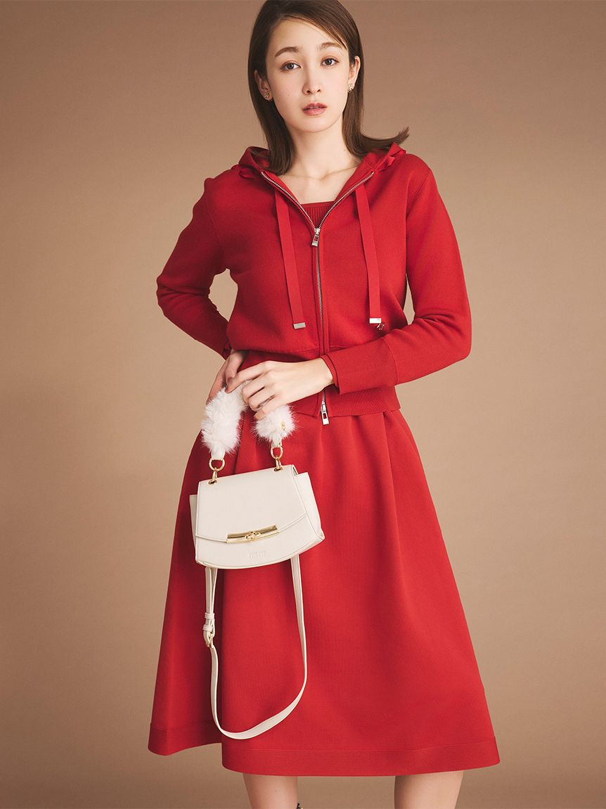 HANAE MORI×CELFORDコラボ】フェイクファーハンドルカバーハンドバッグ